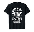 Im Soccer Goalie Aunt Soccer Keeper T-Shirt - Minimalist Print Men Women