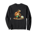 Turtle Soccer Player Sunglasses Sweatshirt - Fun Novelty Design Unisex