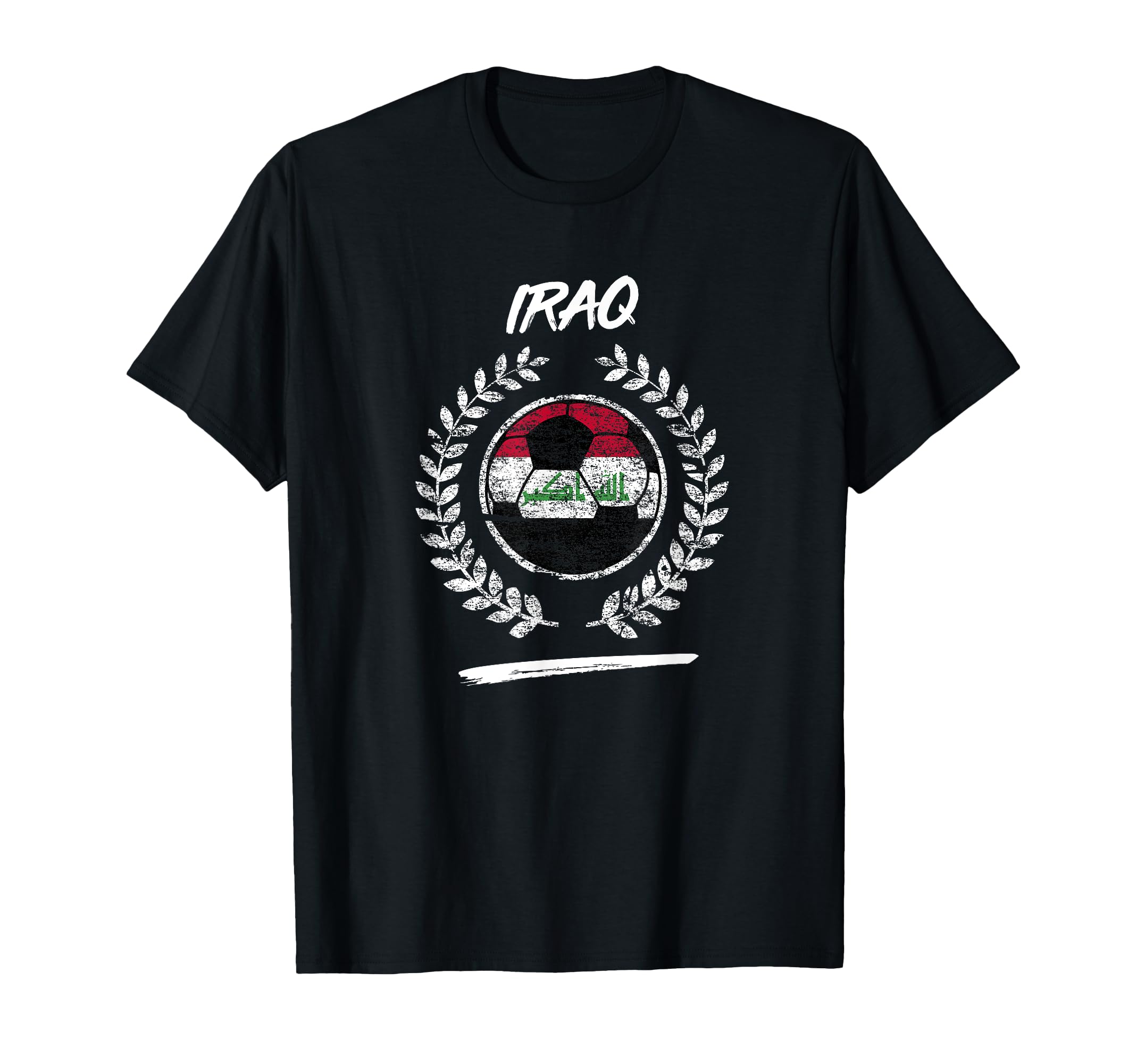 Iraq Flag Iraqi Soccer Team Football T-Shirt - Aesthetic Graphic Unisex