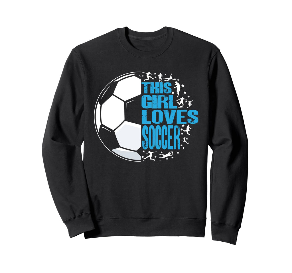 This Loves Soccer Sweatshirt - Graphic Print Men Women
