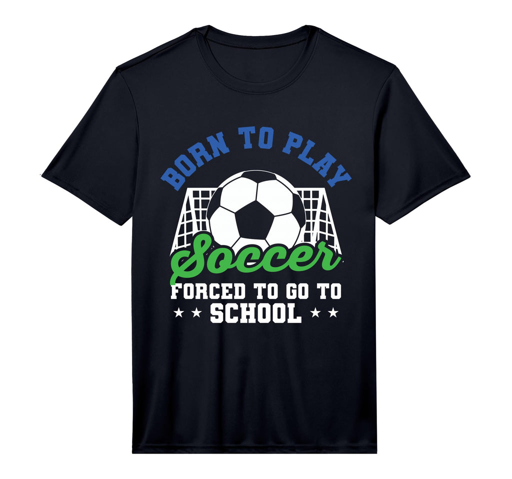 Goalkeeper Funny Football Born To Play T-Shirt - Graphic Print Men Women