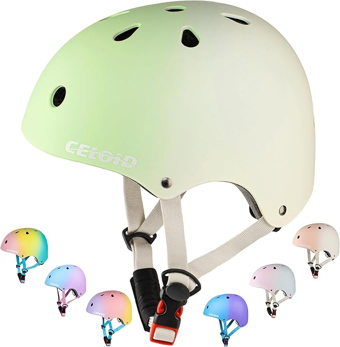 Kids Bike Helmet,Toddler Skateboard Helmets for Ages 2-3-5-8-14 Years Boys Girls，Adjustable Multi-Sport Bicycle Skateboarding Football Roller Skating Scooter Rollerblade Balance Bike Helmet