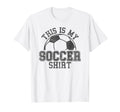 Trendy This Is My Soccer Distressed Big T-Shirt - Graphic Print Unisex