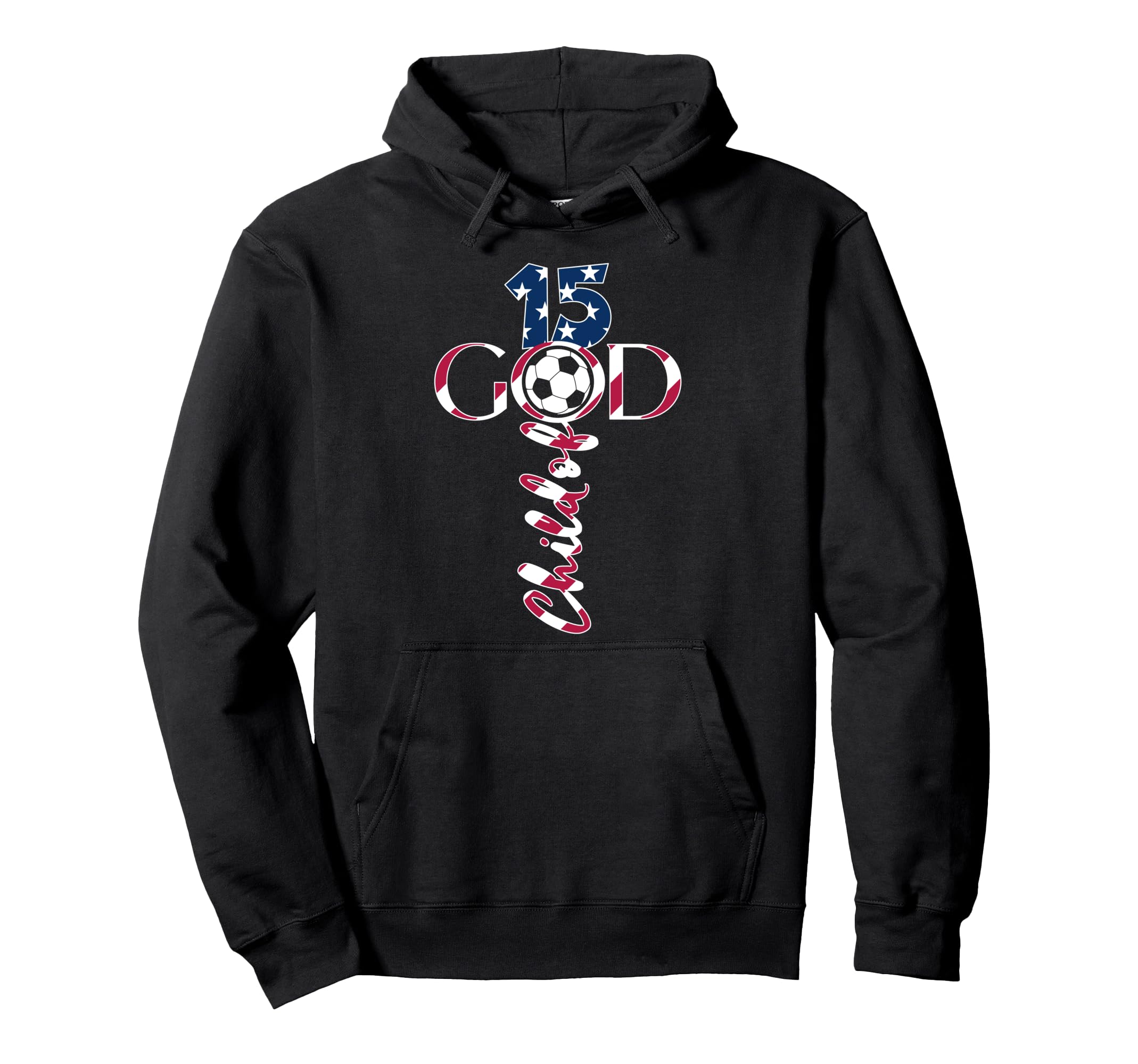 Jesus 15 Years Child God Soccer 15Th Hoodie - Aesthetic Graphic for Adults