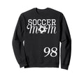 Soccer Mom Jersey Number 98 Sweatshirt - Fun Novelty Design for Adults