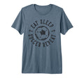 Eat Sleep Soccer Repeat Soccer Sports T-Shirt - Novelty Apparel for Adults