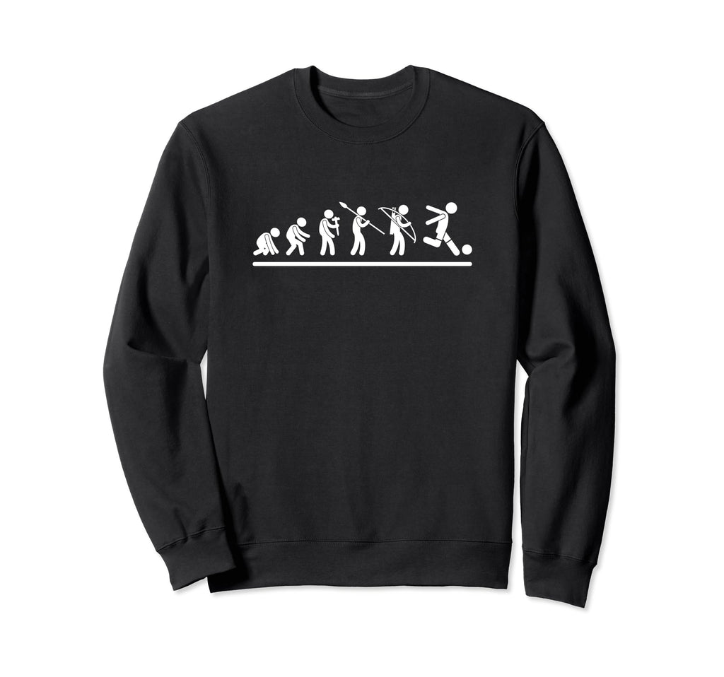 Soccer Player Evolution Funny Soccer Sweatshirt - Streetwear Style Unisex