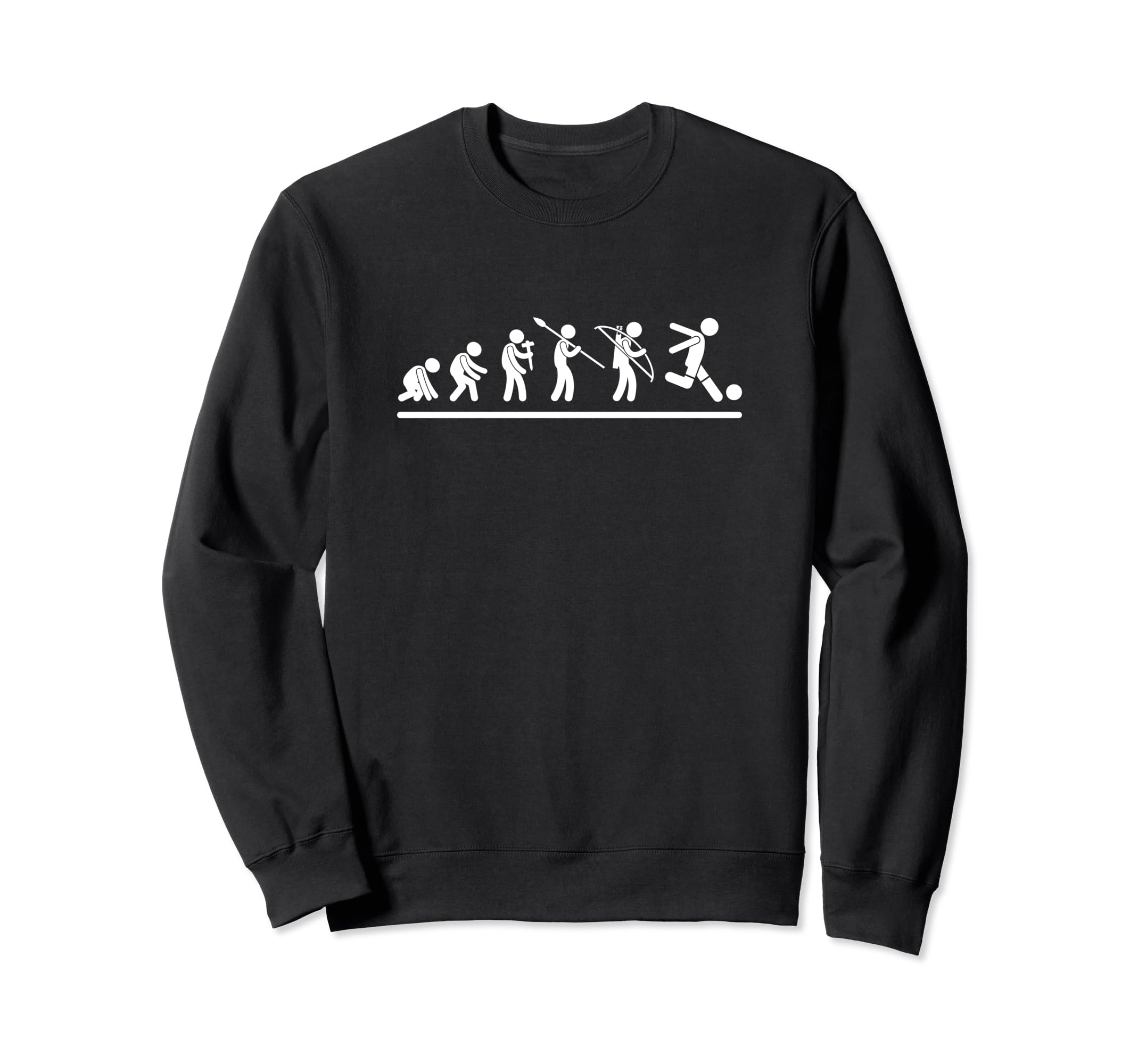 Soccer Player Evolution Funny Soccer Sweatshirt - Streetwear Style Unisex