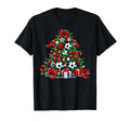 Coquette Bow Soccer Tree Lights Sports T-Shirt - Graphic Print for Adults