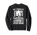 Proud Hockey Goalie Step Mom Sweatshirt - Casual Everyday Wear Men Women