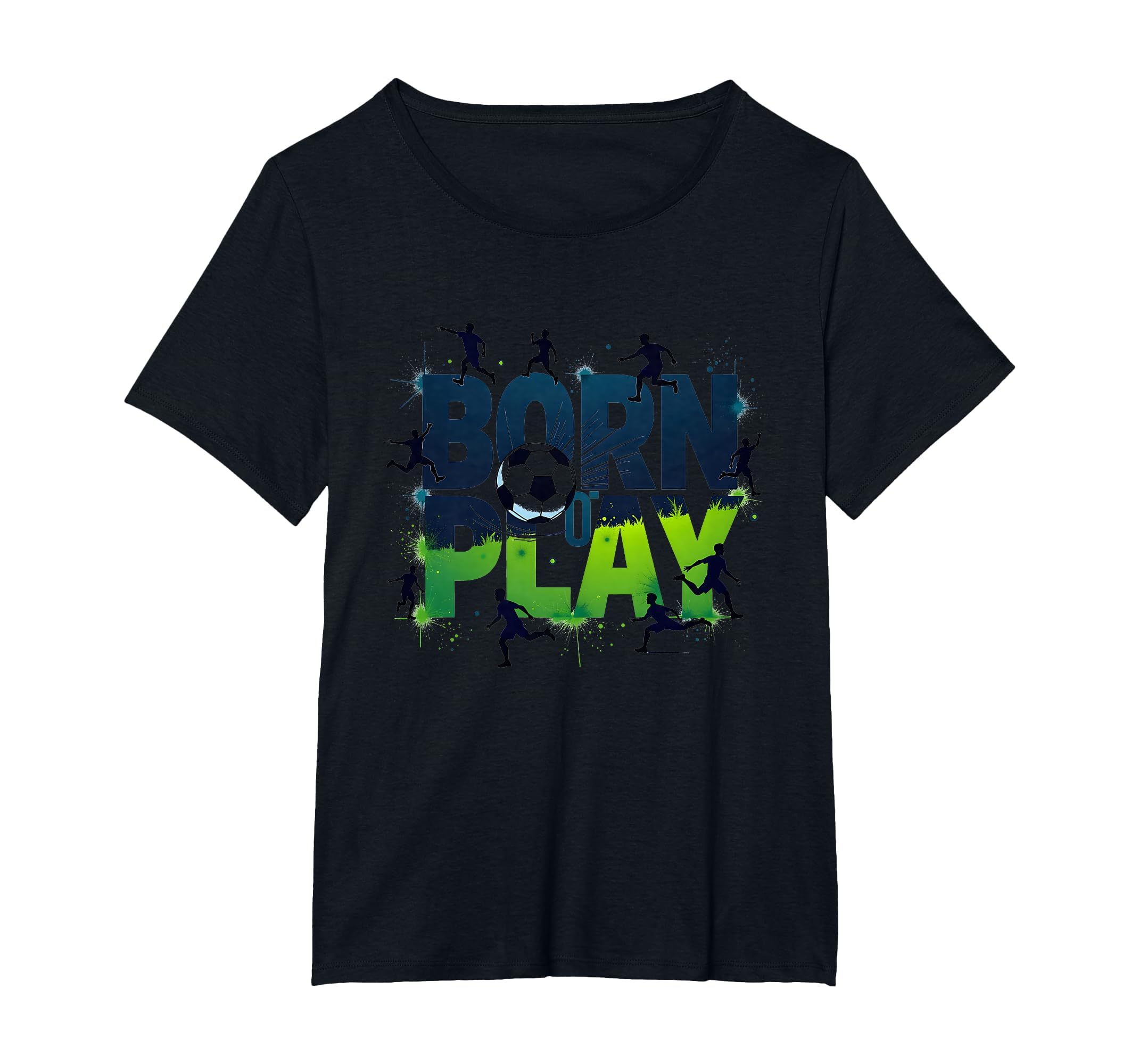 Born To Play Soccer Athlete Passion T-Shirt - Novelty Apparel for Adults