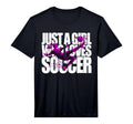 Just Who Loves Soccer Teen Soccer T-Shirt - Unique Graphic for Adults