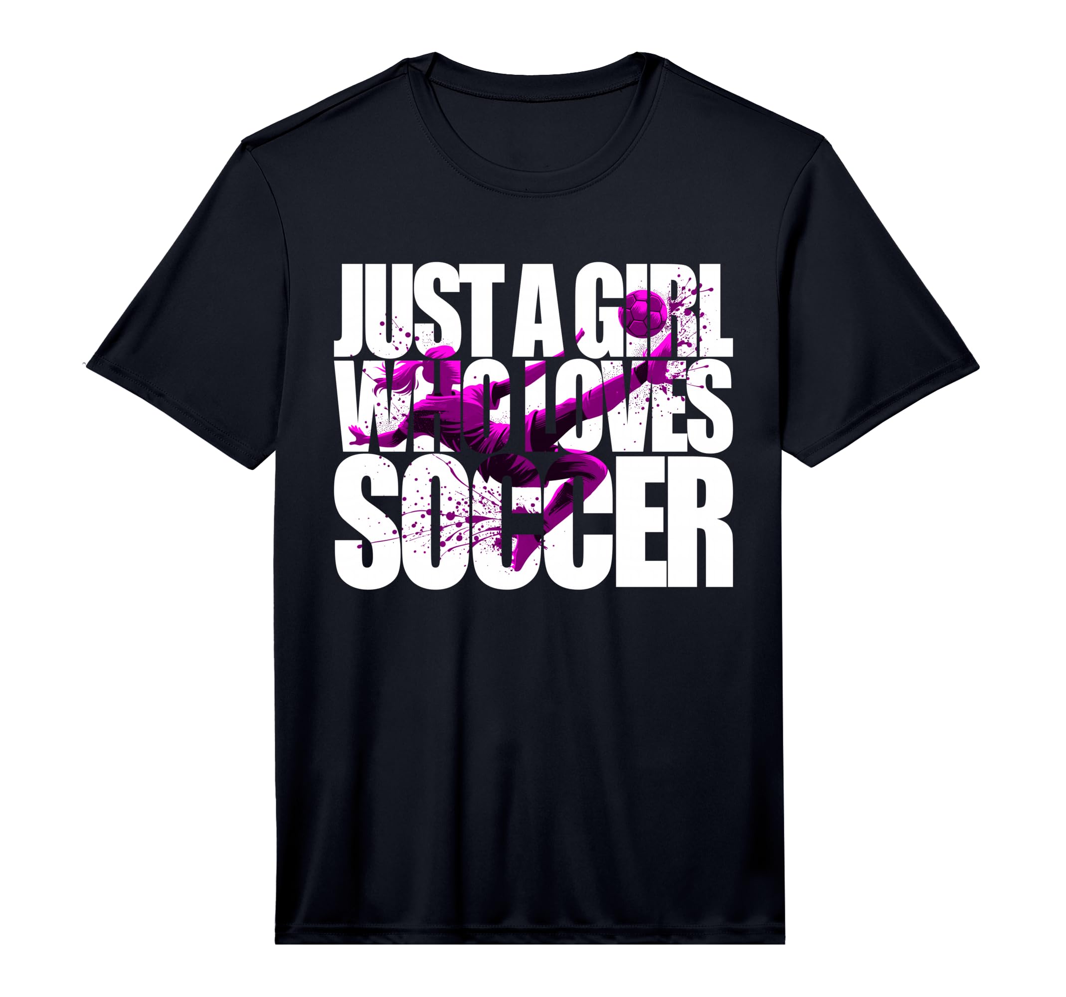 Just Who Loves Soccer Teen Soccer T-Shirt - Unique Graphic for Adults