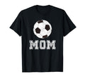 Soccer Mom Ball Distressed T-Shirt - Fun Novelty Design for Adults
