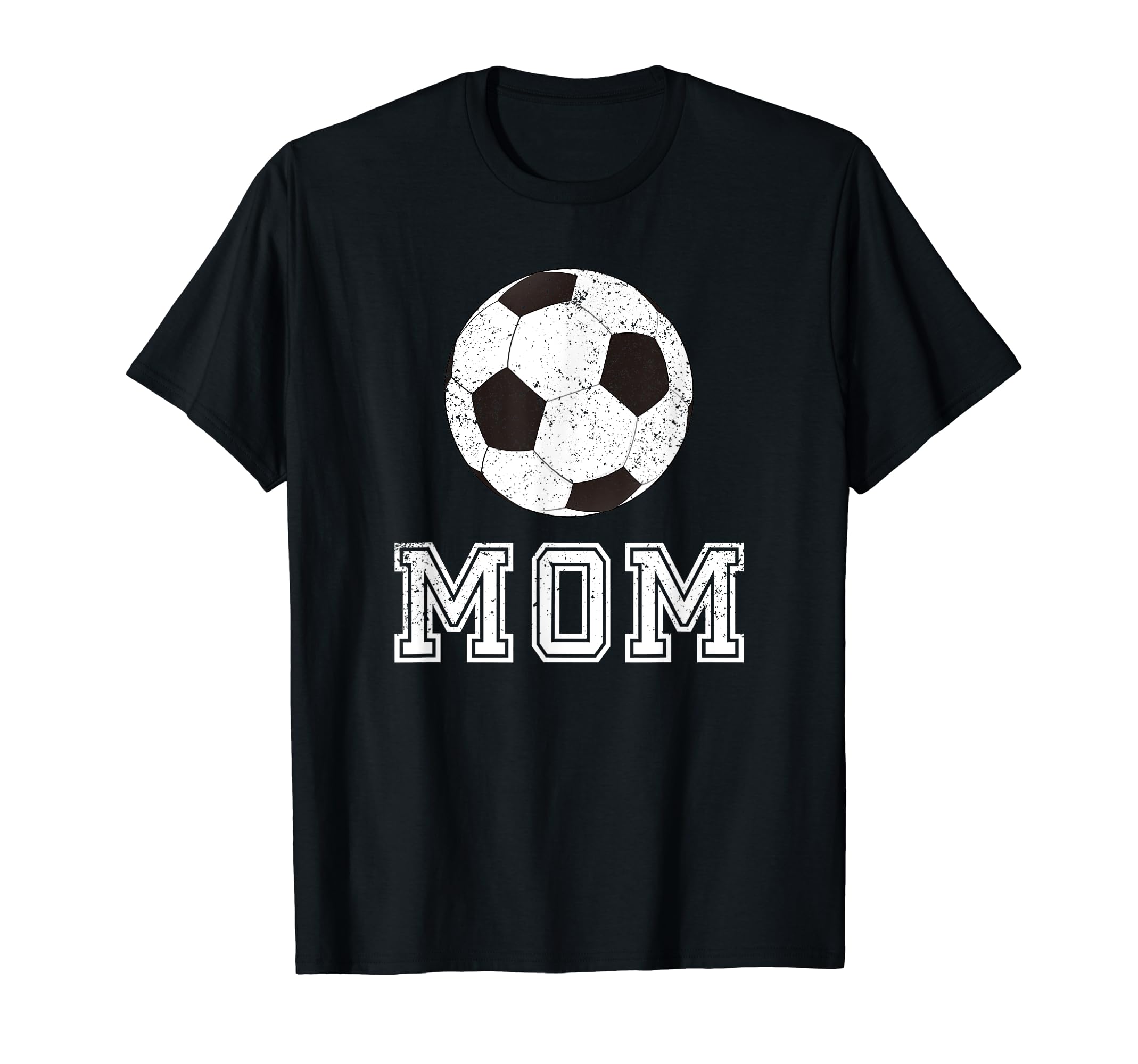 Soccer Mom Ball Distressed T-Shirt - Fun Novelty Design for Adults