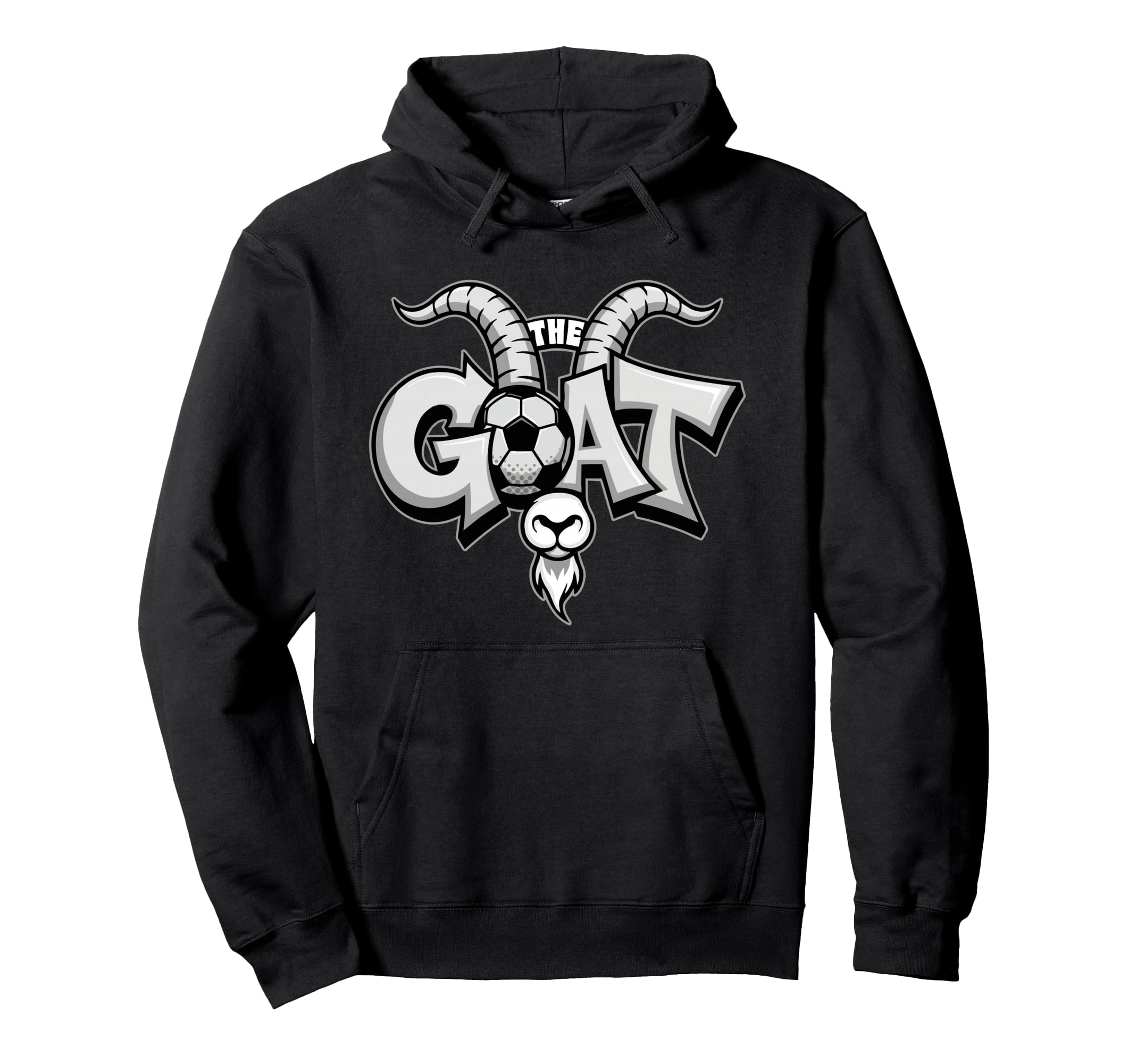Capricorn Zodiac Symbol Goat Soccer Ball Hoodie - Novelty Apparel Unisex
