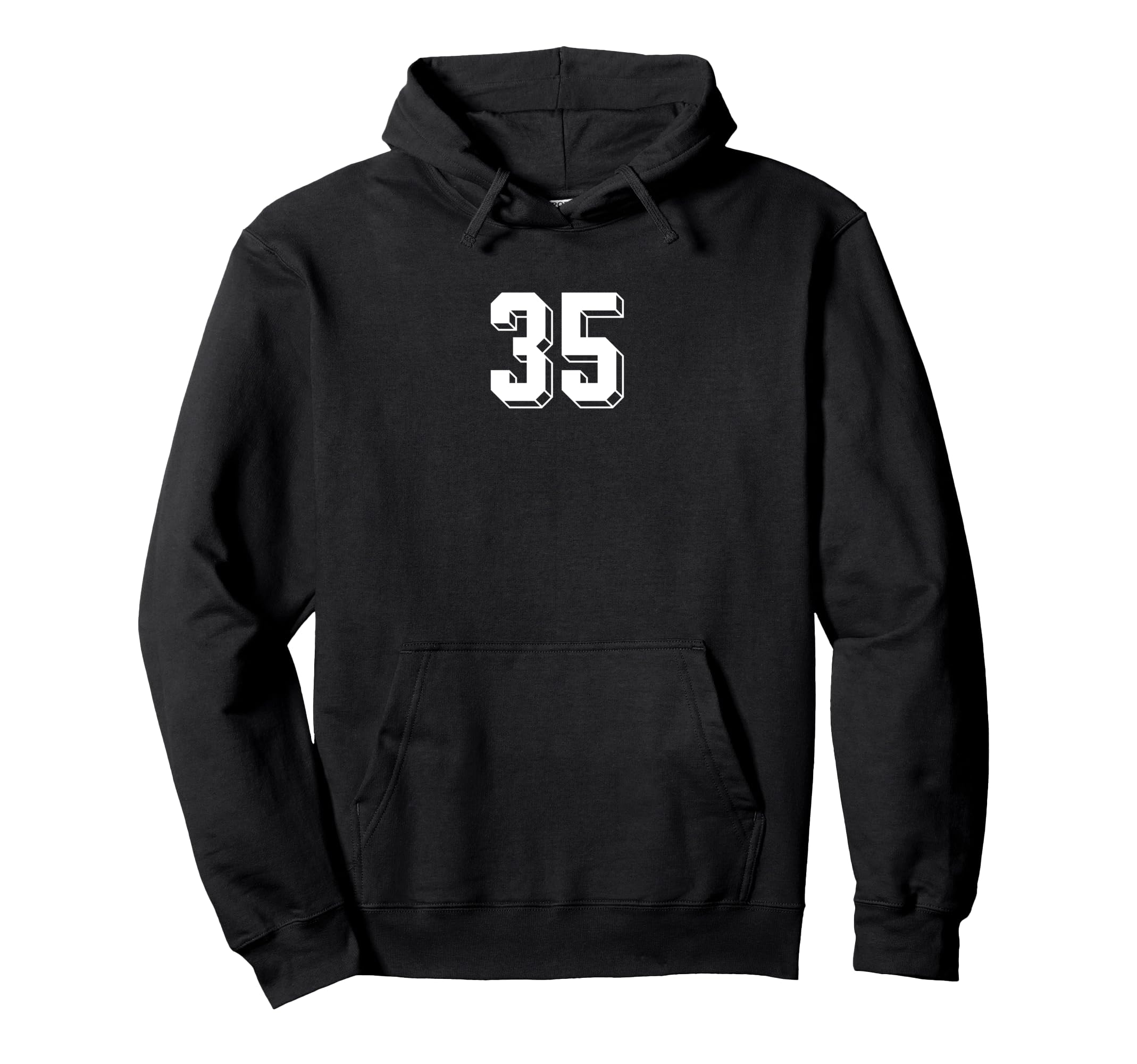Number 35 80S 90S Soccer Team Hoodie - Casual Everyday Wear for Adults