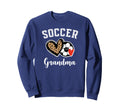 Soccer Grandma Leopard Heart Sweatshirt - Minimalist Print for Adults