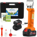 Horse Clippers Cordless, Heavy Duty Horse Grooming Kit, 6-Speed Professional Livestock Clippers with 2PCS 21V 4Ah Lithium Battery for Shaving Horse Pony Cattle Large Dogs