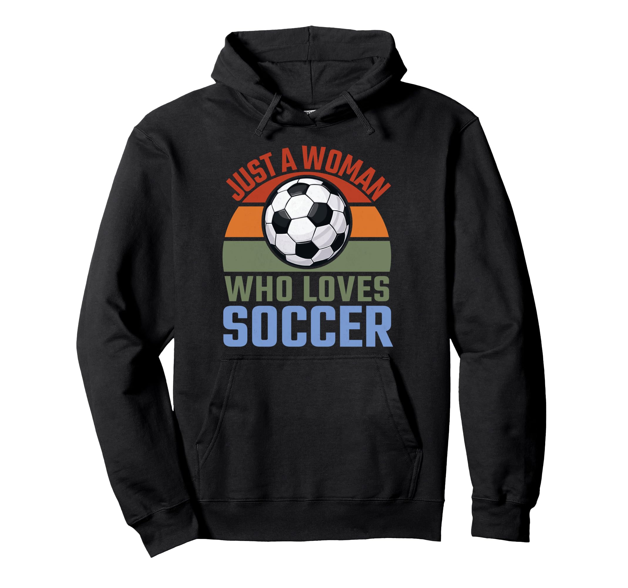 Just Who Loves Soccer Soccer Player Hoodie - Aesthetic Graphic Unisex