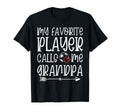 My Favorite Player Calls Me Grandpa T-Shirt - Trendy Graphic for Adults