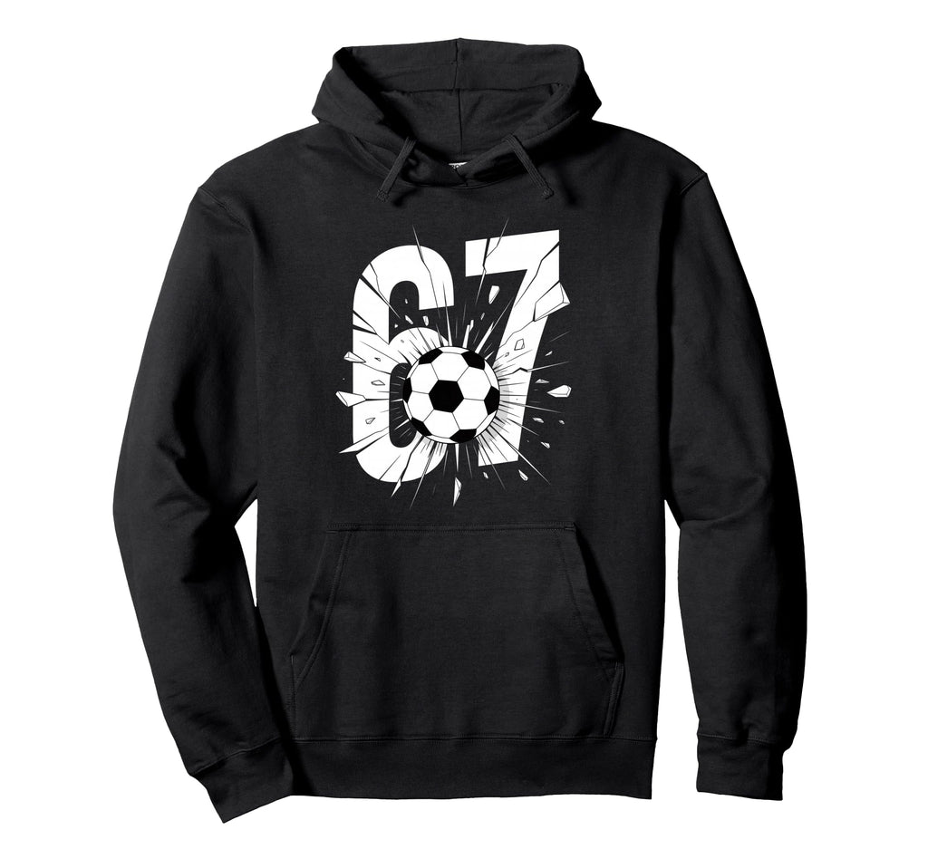 67 Soccer Six Seven 6 7 Meme 67 Hoodie - Minimalist Print Unisex