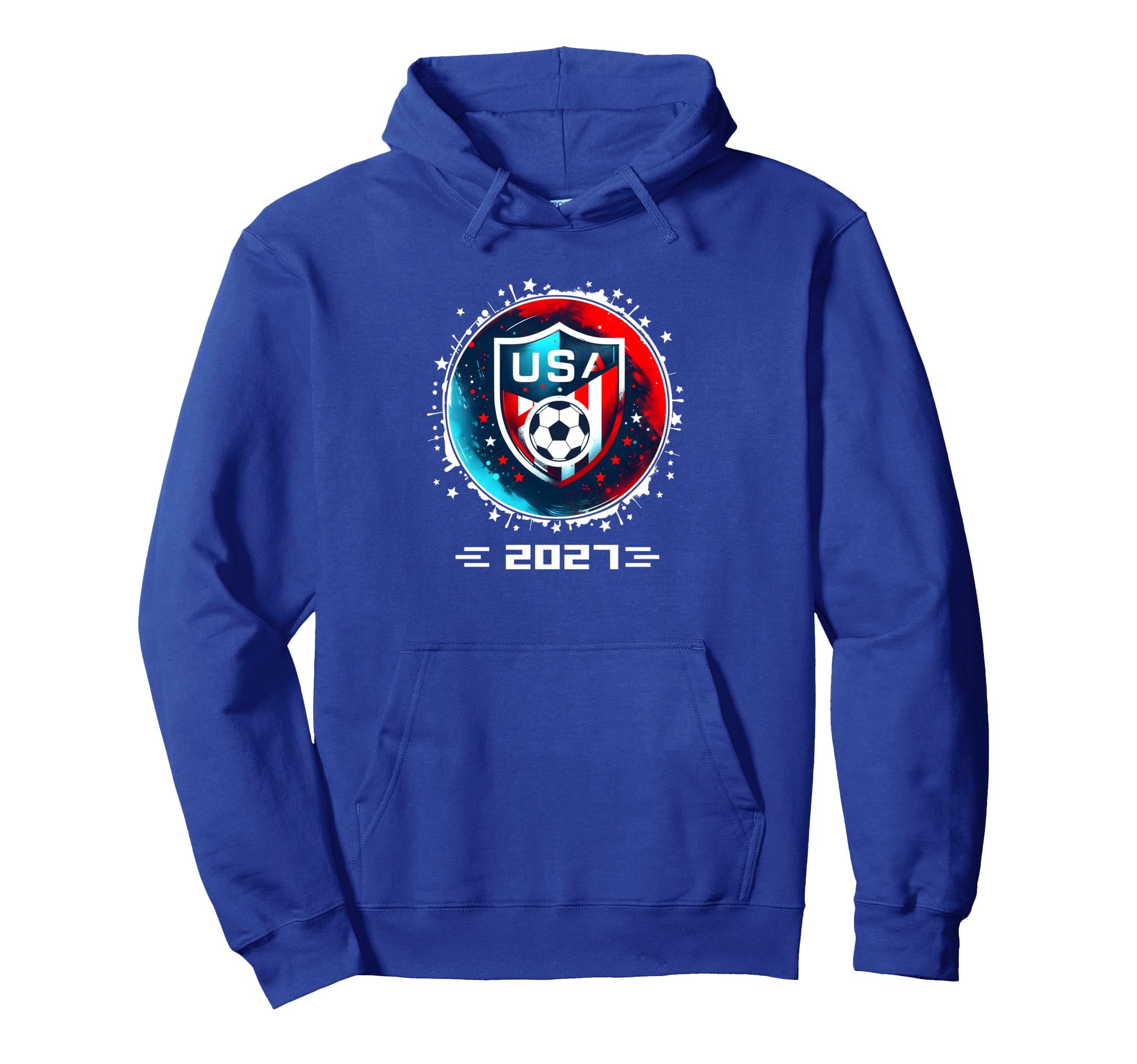 American Flag Soccer Team Soccer 2027 Hoodie - Novelty Apparel for Adults