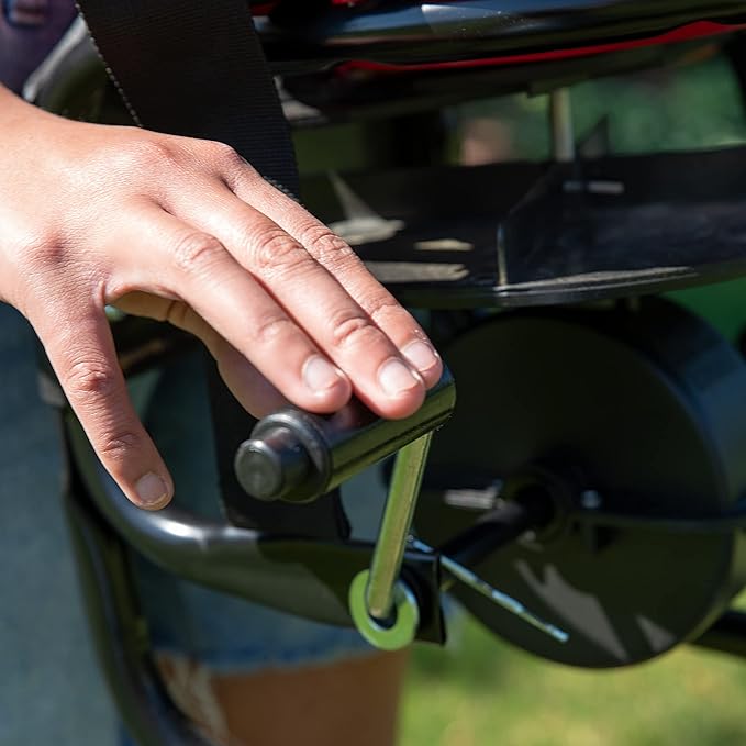 EarthWay 3100 40 LB (18 KG) Professional Chest Mount Hand Crank Broadcast Spreader Including Even Spread Technology, Comfortable & Adjustable Harness Strap and Rain Cover