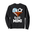 Ball Mimi Soccer Football Volleyball Sweatshirt - Unique Graphic Men Women