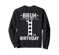 1 Year Old Birthday Soccer Bruh Sweatshirt - Aesthetic Graphic Men Women