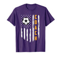 Soccer Coach American Flag Funny Trainer T-Shirt - Novelty Apparel Unisex