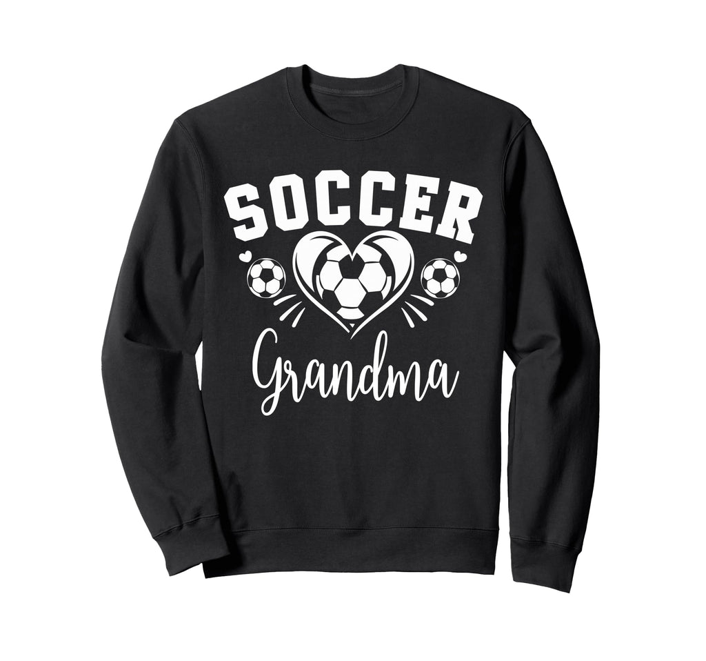 Soccer Grandma Soccer Heart Sweatshirt - Aesthetic Graphic Unisex