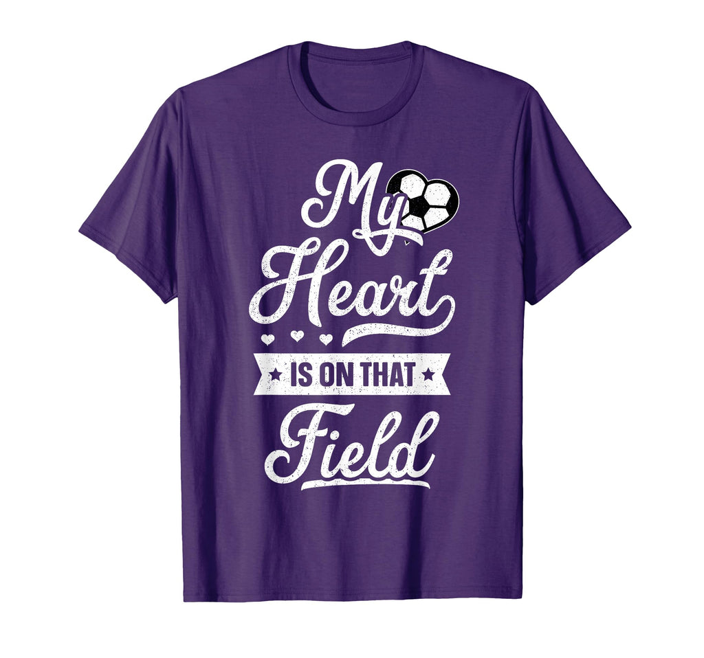 My Heart Is That Field Gift Womens T-Shirt - Casual Everyday Wear Unisex
