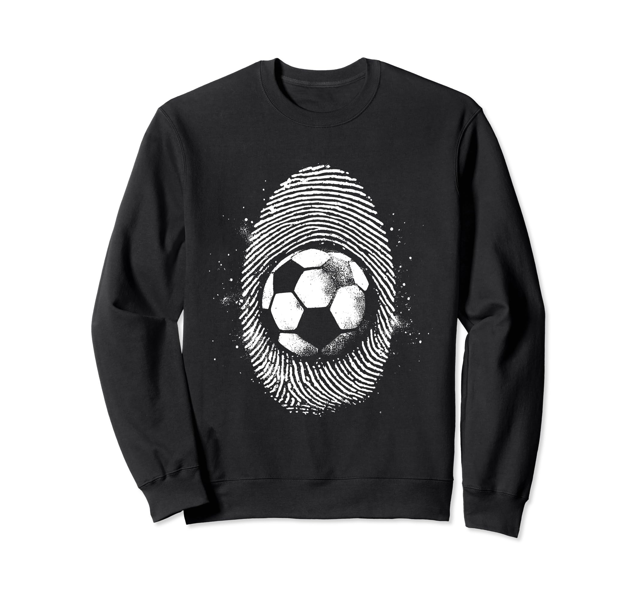 Soccer Fingerprint Soccer Football Sweatshirt - Minimalist Print Men Women