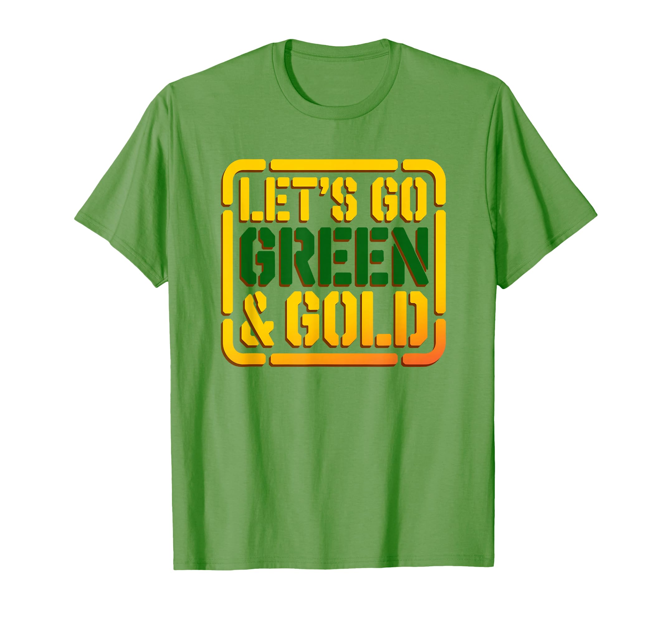 Lets Go Green Gold Team Tournament War T-Shirt - Fun Novelty Design Unisex