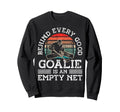 Ice Hockey Goalie Goalkeeper Behind Sweatshirt - Graphic Print Men Women