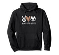 Peace Love Soccer Leopard Sport Hoodie - Streetwear Style for Adults