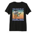 Hurling Helmet Athletic Goalkeeper T-Shirt - Novelty Apparel for Adults