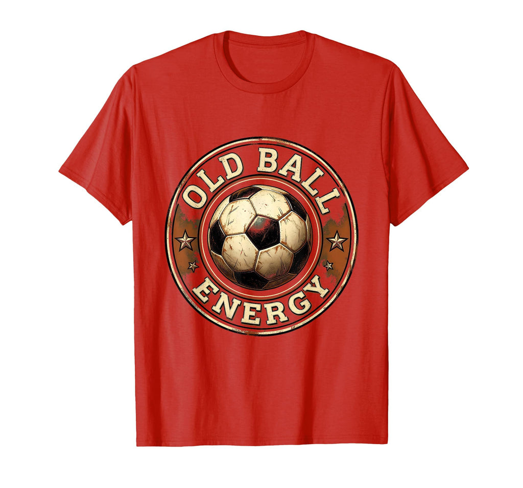 Old Ball Energy Soccer Ball T-Shirt - Trendy Graphic for Adults