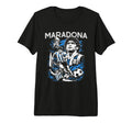 Diego Maradona 90S Hip Hop Soccer Tri T-Shirt - Custom Art Print Unisex