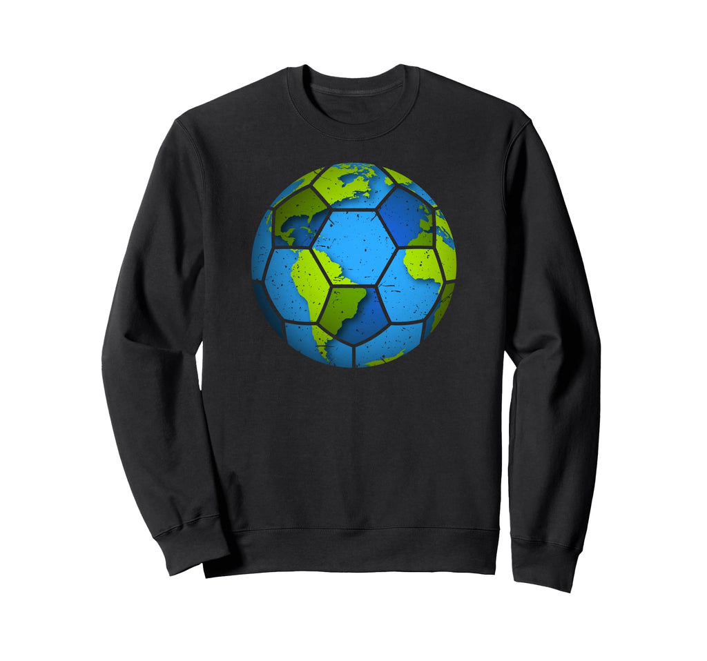 Earth Soccer Ball Earth Day Favors Sweatshirt - Trendy Graphic for Adults