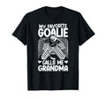 Proud Ice Hockey Goalie Grandma T-Shirt - Fun Novelty Design Men Women