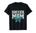 Soccer Mom Coquette Bow Mothers T-Shirt - Casual Everyday Wear for Adults