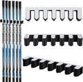 Yousoontic Hockey Stick Holder Wall Mount, 1-6 Stick Capacity, Ice and Field Hockey Organizer (Decor & Storage 2-in-1) for Home Garage Room Office Sports Decoration