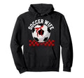 Soccer Wife Soccer Player Coquette Soccer Hoodie - Trendy Graphic Unisex