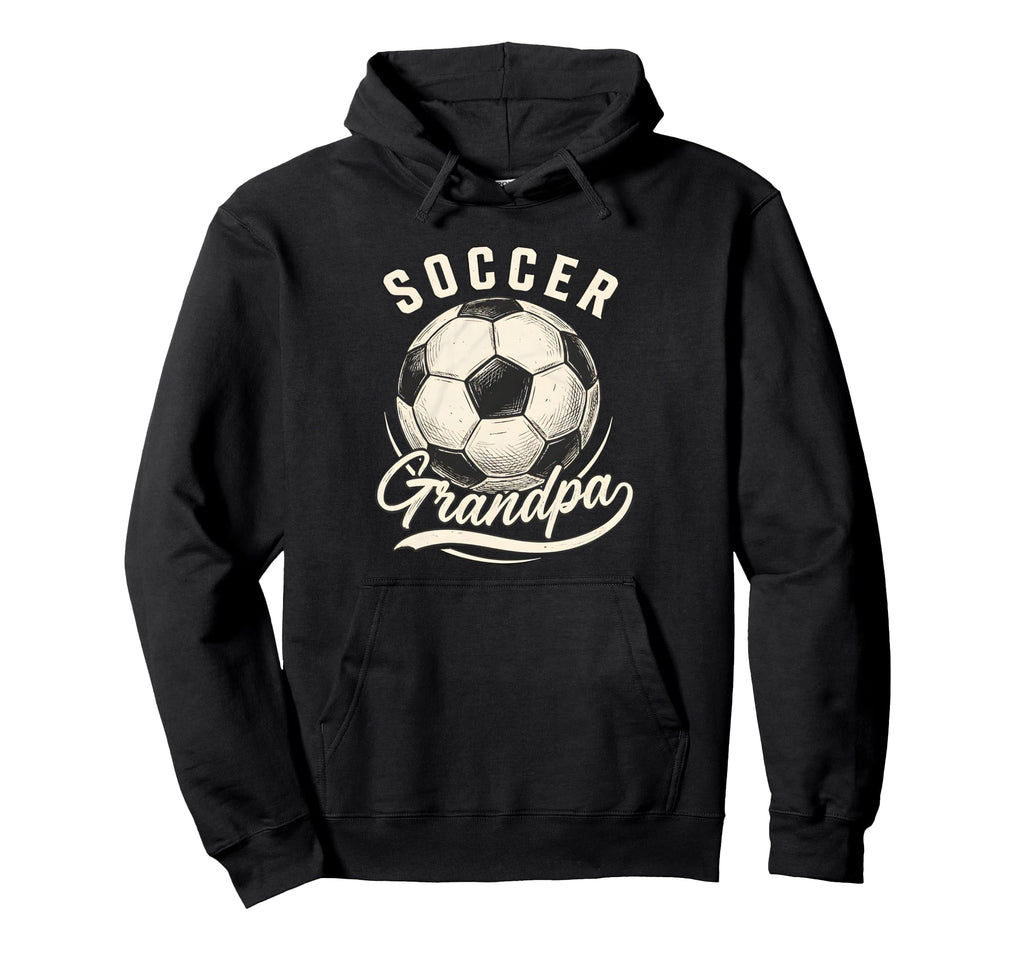 Soccer Grandpa Proud Soccer Player Papa Hoodie - Graphic Print Men Women