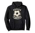 Soccer Grandpa Proud Soccer Player Papa Hoodie - Graphic Print Men Women