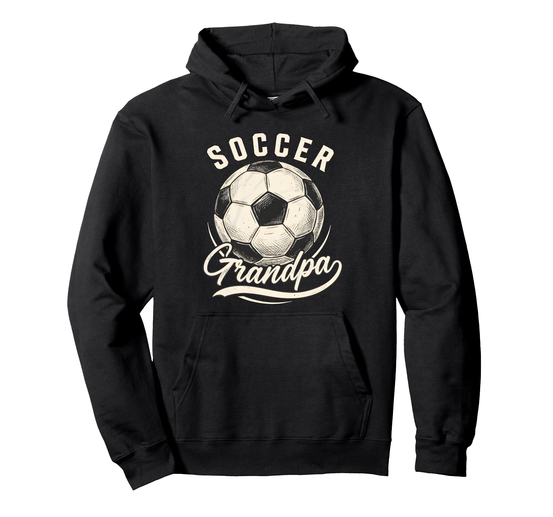 Soccer Grandpa Proud Soccer Player Papa Hoodie - Graphic Print Men Women
