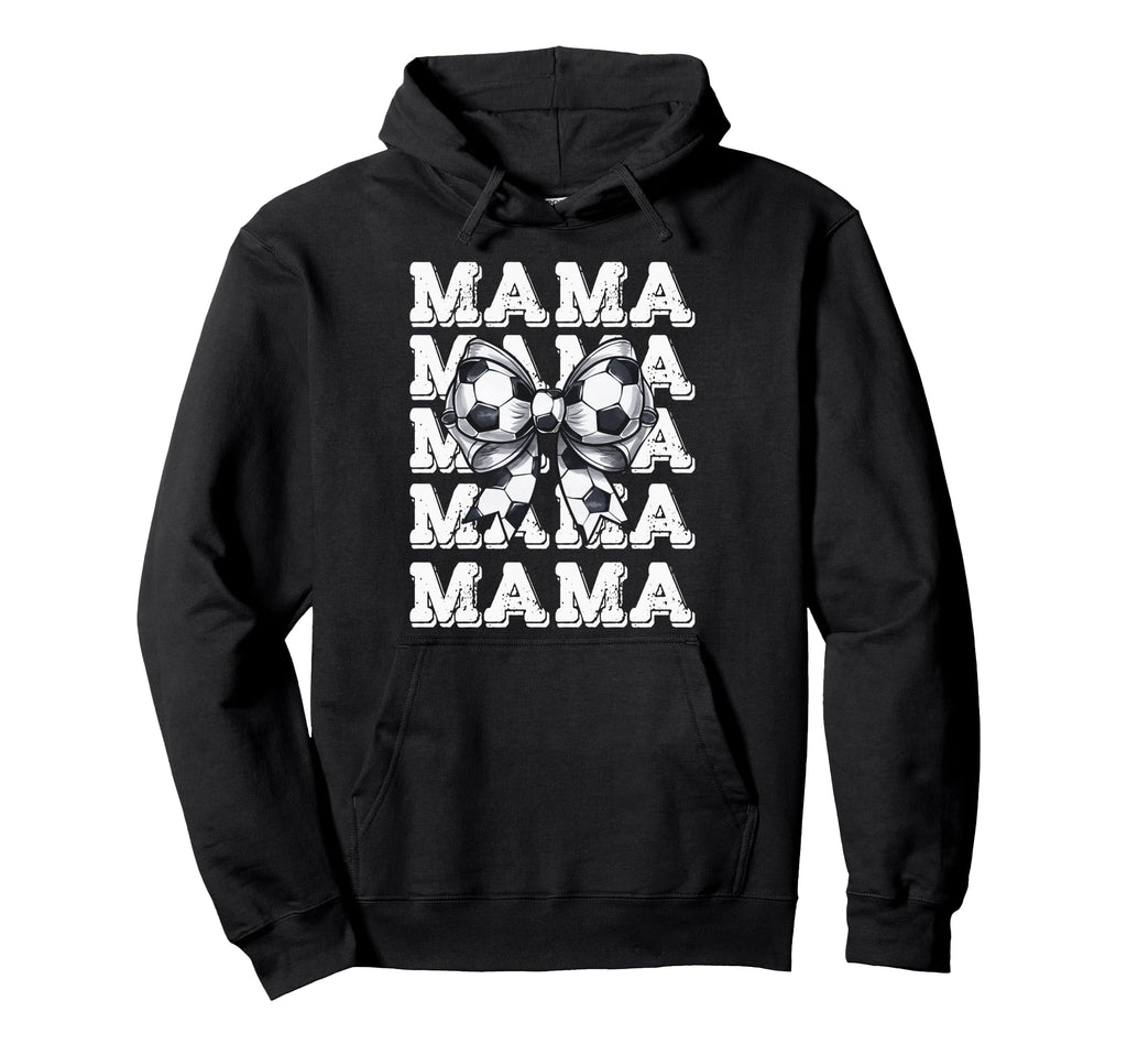 Coquette Soccer Mama Matching Family Bow Hoodie - Novelty Apparel Men Women