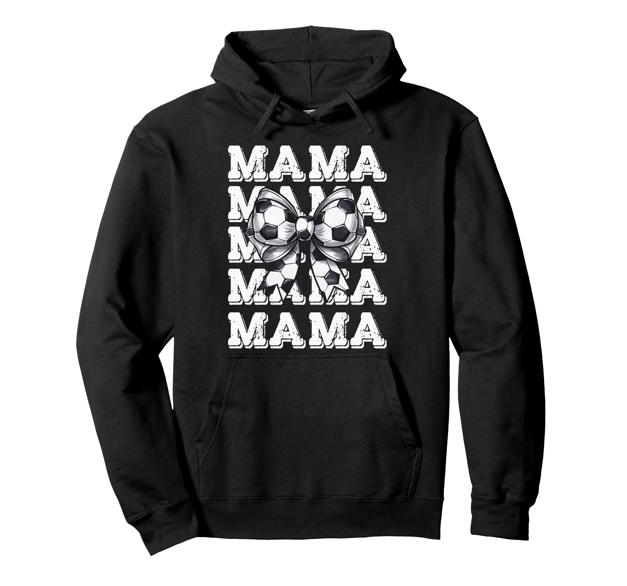 Coquette Soccer Mama Matching Family Bow Hoodie - Novelty Apparel Men Women